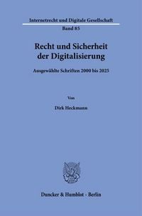 Produktbild: Recht und Sicherheit der Digitalisierung