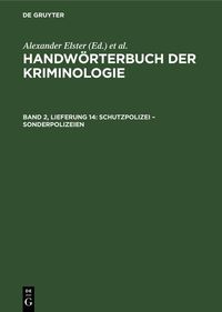Produktbild: Schutzpolizei - Sonderpolizeien