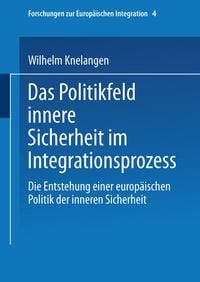 Produktbild: Das Politikfeld innere Sicherheit im Integrationsprozess