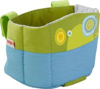 HABA 306517 - Puppen-Fahrradsitz Sommerwiese, Stoff, 10x17cm