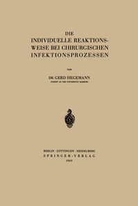 Produktbild: Die Individuelle Reaktionsweise bei Chirurgischen Infektionsprozessen