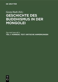 Bild vom Artikel Vorrede. Text. Kritische Anmerkungen vom Autor Jigs-Med Nam-Mk¿a