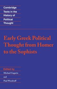 Produktbild: Early Greek Political Thought from Homer to the Sophists