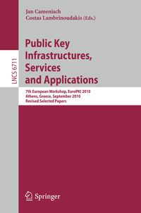 Produktbild: Public Key Infrastructures, Services and Applications