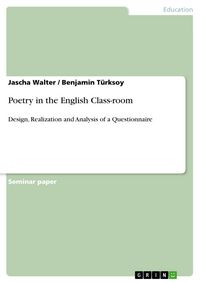 Produktbild: Poetry in the English Class-room