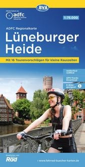 Produktbild: BVA ADFC Regionalkarte L&uuml;neburger Heide 1:75.000
