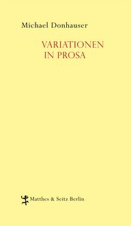 Produktbild: Variationen in Prosa