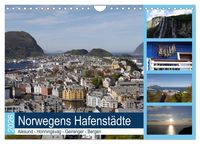Produktbild: Norwegens Hafenst&auml;dte - Alesund - Honningsvag - Geiranger - Bergen (Wandkalender 2026 DIN A4 quer), CALVENDO Monatskalender