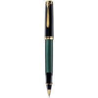 Produktbild: Pelikan Tintenroller Souver&auml;n&reg; R400, 24-Karat vergoldete Zierelemente, Schwarz-Gr&uuml;n