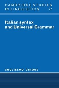 Produktbild: Italian Syntax and Universal Grammar