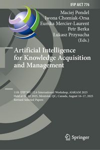 Produktbild: Artificial Intelligence for Knowledge Acquisition and Management