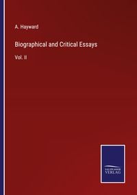Produktbild: Biographical and Critical Essays