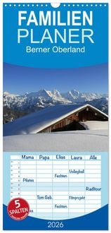 Produktbild: Familienplaner 2026 - Berner Oberland mit 5 Spalten (Wandkalender, 21 x 45 cm) CALVENDO