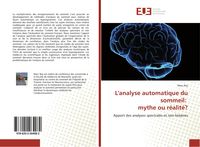 Produktbild: L'analyse automatique du sommeil: mythe ou r&eacute;alit&eacute;?