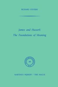 Produktbild: James and Husserl: The Foundations of Meaning
