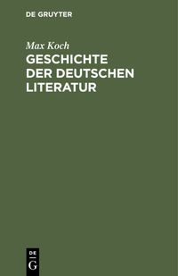 Produktbild: Geschichte der deutschen Literatur