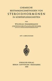 Produktbild: Chemische Bestimmungsmethoden von Steroidhormonen in K&ouml;rperfl&uuml;ssigkeiten