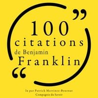Produktbild: 100 citations de Benjamin Franklin