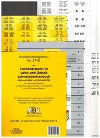 Produktbild: D&uuml;rckheimRegister&reg; BMF- Lohnsteuerhandbuch/ MIT Stichworten f&uuml;r EStG, EStDV usw. Fachassistent Lohn und Gehalt