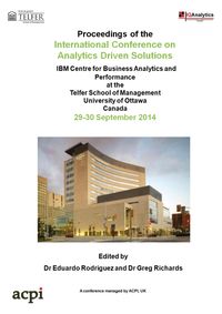 Produktbild: The Proceedings of the International Conference on Analytics Driven Solutions