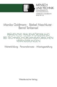 Produktbild: Pr&auml;ventive Frauenf&ouml;rderung bei technisch-organisatorischen Ver&auml;nderungen