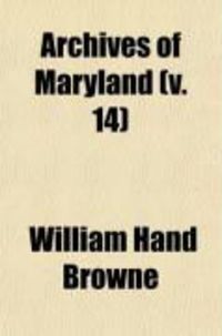 Produktbild: Archives of Maryland (Volume 14)