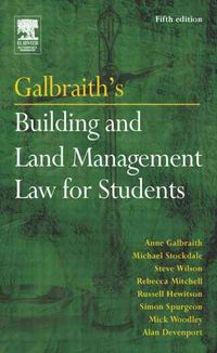 Produktbild: Galbraith's Building and Land Management Law for Students