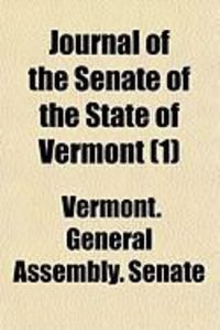 Produktbild: Journal of the Senate of the State of Vermont (1)