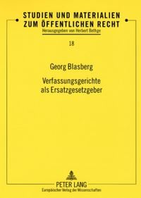 Produktbild: Verfassungsgerichte als Ersatzgesetzgeber