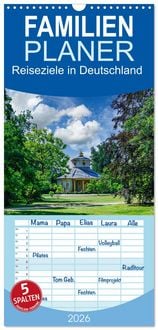 Produktbild: Familienplaner 2026 - Reiseziele in Deutschland mit 5 Spalten (Wandkalender, 21 x 45 cm) CALVENDO