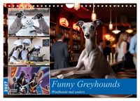 Produktbild: Funny Greyhounds - Windhunde mal anders (Wandkalender 2027 DIN A4 quer), CALVENDO Monatskalender