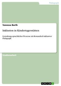 Produktbild: Inklusion in Kindertagesst&auml;tten