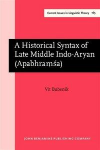 Produktbild: Historical Syntax of Late Middle Indo-Aryan (Apabhraṃsa)