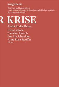 Produktbild: Recht in der Krise