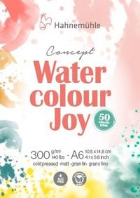Produktbild: Hahnem&uuml;hle Concept Watercolour Joy DIN A6, 50 Bogen