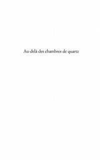 Produktbild: Au-dela des chambres de quartz