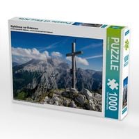 Produktbild: CALVENDO Puzzle Gipfelkreuz vor Watzmann | 1000 Teile Lege-Gr&ouml;&szlig;e 64x48cm Foto-Puzzle f&uuml;r gl&uuml;ckliche Stunden