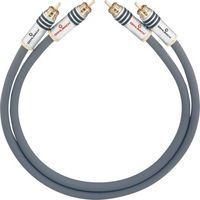 Produktbild: Cinch Audio Anschlusskabel [2x Cinch-Stecker - 2x Cinch-Stecker] 0.50 m Anthrazit vergoldete Steckkontakte Oehlbach NF 14 MASTER