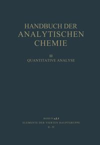 Produktbild: Elemente der Vierten Hauptgruppe II &middot; IV Germanium &middot; Blei