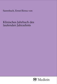 Produktbild: Klinisches Jahrbuch des laufenden Jahrzehnts