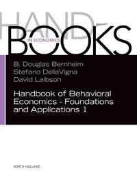 Produktbild: Handbook of Behavioral Economics - Foundations and Applications 1