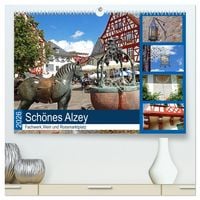 Produktbild: Sch&ouml;nes Alzey - Fachwerk, Wein und Rossmarktplatz (hochwertiger Premium Wandkalender 2026 DIN A2 quer), Kunstdruck in Hochglanz