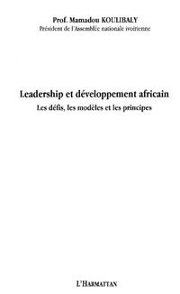 Produktbild: Leadership et developpement africain