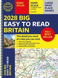 Produktbild: 2028 Philip's Big Easy to Read Road Atlas of Britain (A3 Spiral)