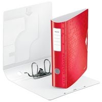 Produktbild: Leitz Ordner DIN A4 R&uuml;ckenbreite: 82mm Rot 2 B&uuml;gel 11060026