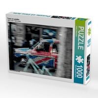 Produktbild: CALVENDO Puzzle Taxis in London | 1000 Teile Lege-Gr&ouml;&szlig;e 64x48cm Foto-Puzzle f&uuml;r gl&uuml;ckliche Stunden