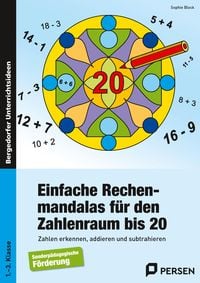 Produktbild: Einfache Rechenmandalas f&uuml;r den Zahlenraum bis 20