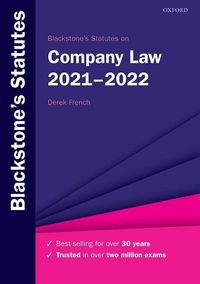 Produktbild: French, D: Blackstone's Statutes on Company Law 2021-2022