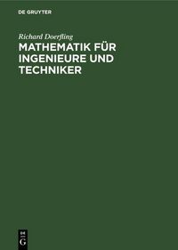 Produktbild: Mathematik f&uuml;r Ingenieure und Techniker