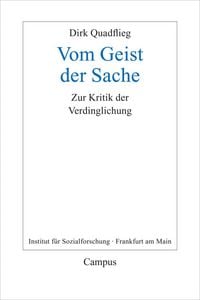 Produktbild: Vom Geist der Sache